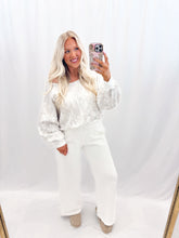 Load image into Gallery viewer, Camo Couture Slouchy Pullover - WHITE CAMO