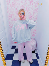 Load image into Gallery viewer, WWJD Pink Striped Mockneckš PREORDER! ETA 10/30 (order separate or all items will ship when preorder arrives)