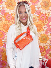 Load image into Gallery viewer, The Clear Bum Bag Orange