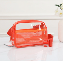 Load image into Gallery viewer, The Clear Bum Bag Orange