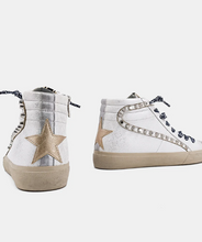 Load image into Gallery viewer, Silver Metallic SHUSHOP Sneakers