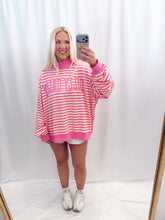 Load image into Gallery viewer, Dilly Dally Striped Oversized Mockneck💖 1 L/XL left
