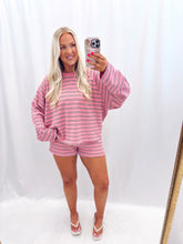 Load image into Gallery viewer, Stripes Ahead Set Pink/Brown
