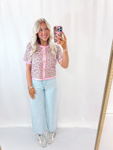 Load image into Gallery viewer, Endless Cheetah Short Sleeve Cardigan PINK

