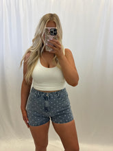 Load image into Gallery viewer, Dotty Denim Shorts
