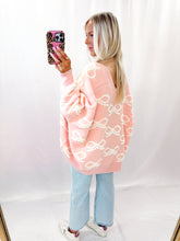 Load image into Gallery viewer, The Bow Oversized Cardigan PINK RESTOCK
