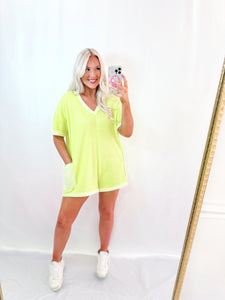 Lime Mist Romper