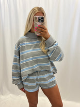 Load image into Gallery viewer, Blue Striped Mockneck
