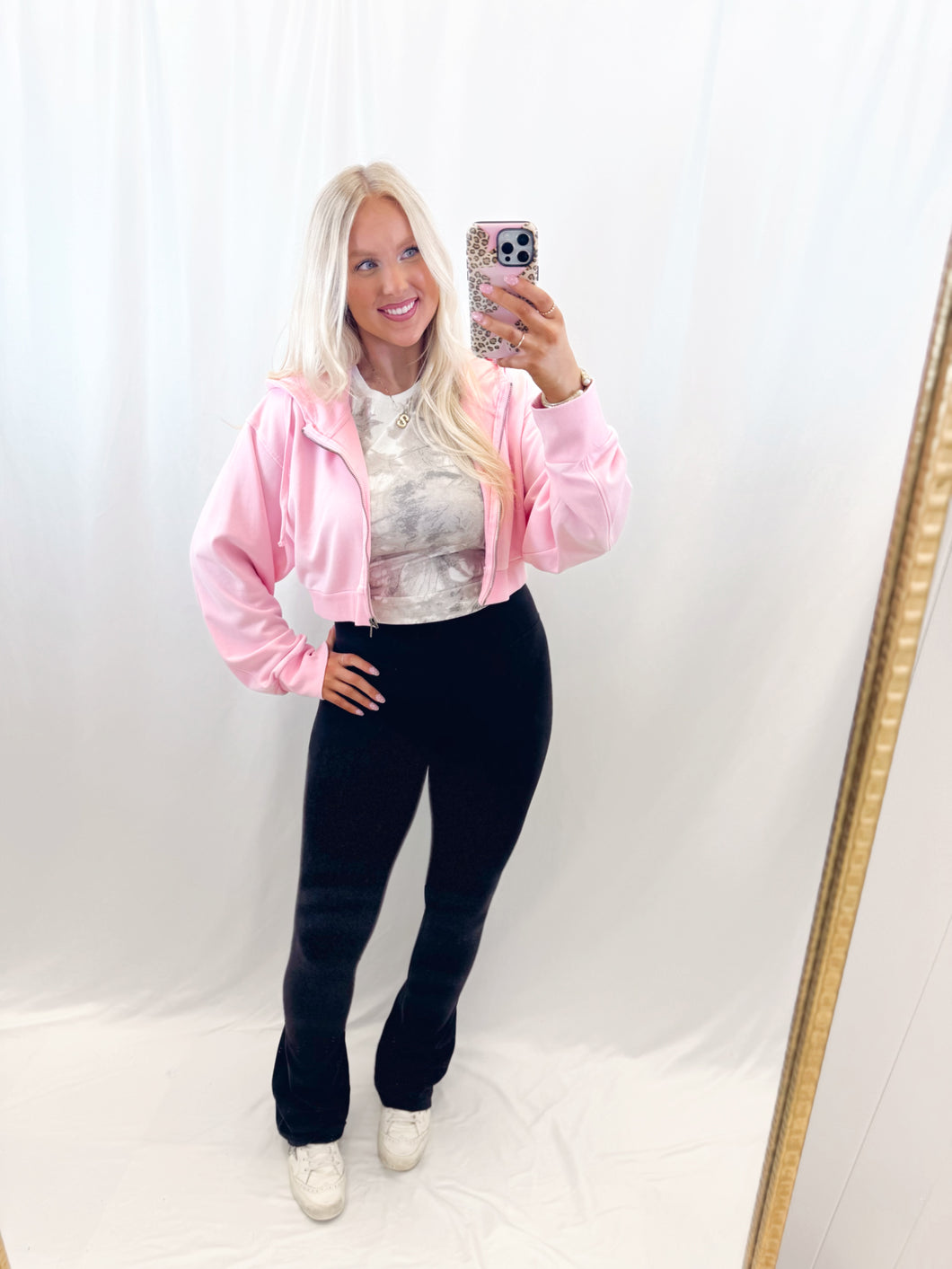 Cropped Comfort Hoodie PINK