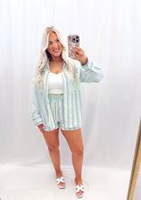 Load image into Gallery viewer, Sherbet Sands SET (top + shorts) GREEN/BLUE
