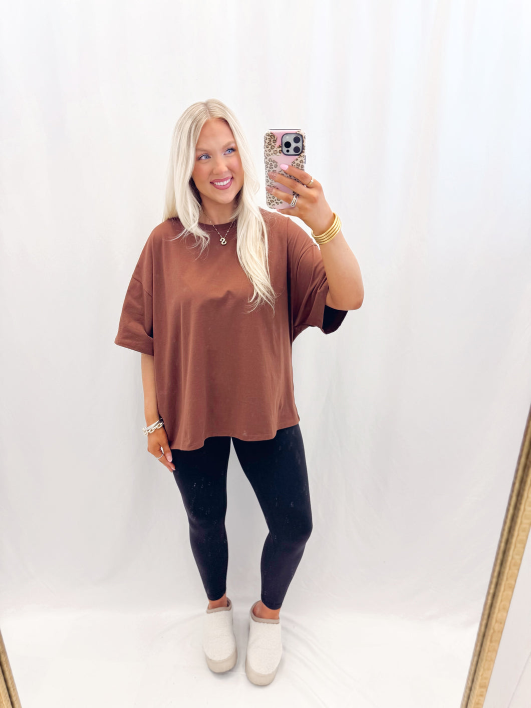 Better Brown Oversized Tee