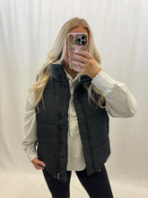 Load image into Gallery viewer, Snowed In Puffer Vest BLACK
