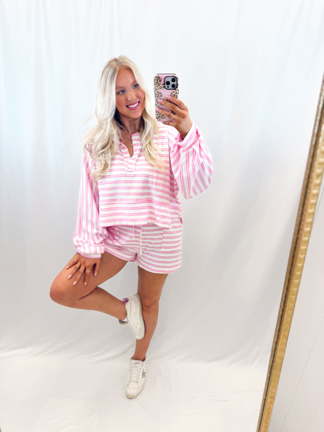 Sugar Stripe SET (pullover + shorts)
