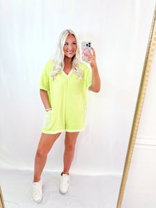 Lime Mist Romper