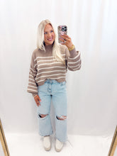 Load image into Gallery viewer, Stroll Through November Sweater MOCHA/CREAM
