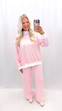 Load image into Gallery viewer, Cozy In Stripes Mockneck PINK
