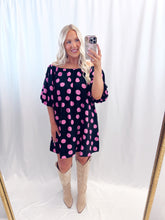Load image into Gallery viewer, Polka Dot Party Dress BLACK/PINK
