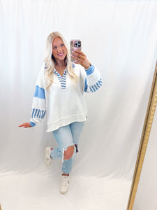 Cozy Couture Pullover BLUE