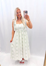Load image into Gallery viewer, Floral Keepsake Dress SAGE
