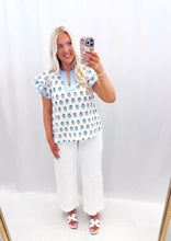 Load image into Gallery viewer, Sweetheart Petals Blouse BLUE
