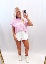 Load image into Gallery viewer, Lilac Lines OPEN BACK Top
