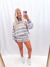 Load image into Gallery viewer, Pink Striped Mockneck
