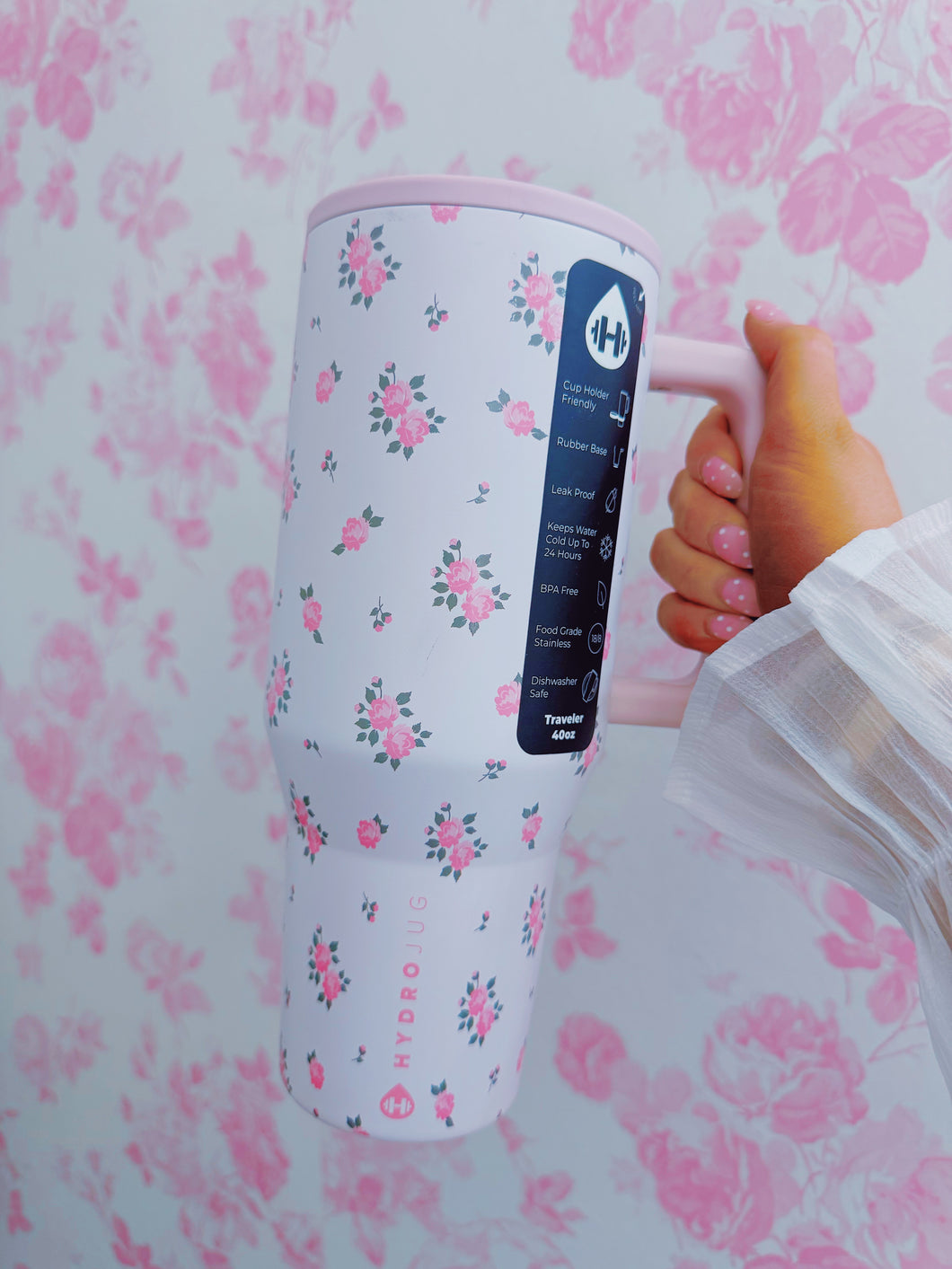 FLORAL HYDROJUG Traveler 40oz