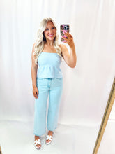 Load image into Gallery viewer, Baby Blues Soft Knit Tube Top
