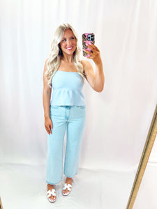 Baby Blues Soft Knit Tube Top