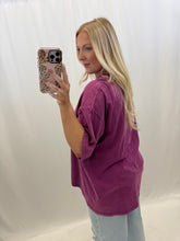 Load image into Gallery viewer, Everyday Essential Oversized Tee PLUM
