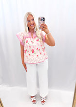 Load image into Gallery viewer, Garden Kiss Blouse PINK💖 2 mediums left
