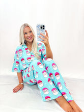 Load image into Gallery viewer, Blue Santa PJ Set (top + pants)💖 1 XL left
