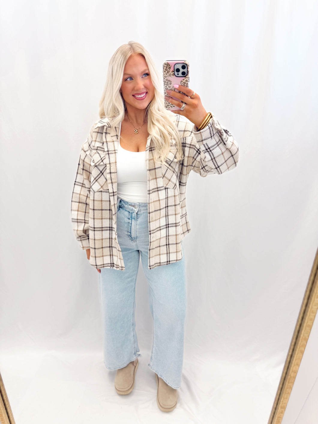 Plaid About You Flannel Shacket