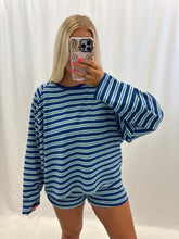 Load image into Gallery viewer, Stripes Ahead Set Blue/Mint
