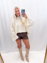 Load image into Gallery viewer, Cabin Weekend Sweater Cream
