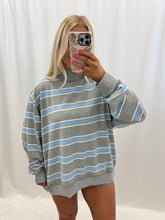 Load image into Gallery viewer, Blue Striped Mockneck

