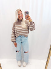 Load image into Gallery viewer, Stroll Through November Sweater MOCHA/CREAM
