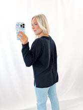 Load image into Gallery viewer, Ready Ribbed Top BLACK
