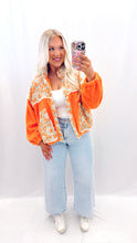 Load image into Gallery viewer, Bright In Bloom Sherpa Jacket
