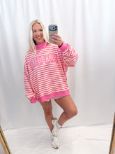 Load image into Gallery viewer, Dilly Dally Striped Oversized Mockneck💖 1 L/XL left
