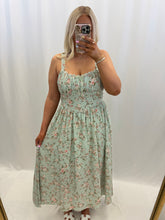 Load image into Gallery viewer, Lacey Rosette Dress SAGE
