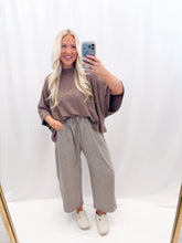 Load image into Gallery viewer, In The Pines Lounge Barrel Pants (Green/Brown Polka Dots)

