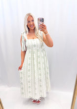 Load image into Gallery viewer, Floral Keepsake Dress SAGE
