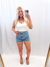 Load image into Gallery viewer, Dotty Denim Shorts
