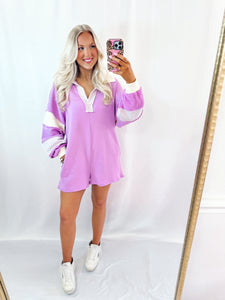 Pop Of Purple Bucketlist Romper💖 1 medium left