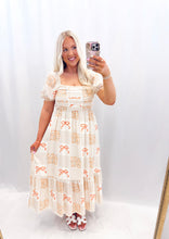 Load image into Gallery viewer, Blooming Bow Dress ORANGE

