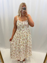Load image into Gallery viewer, Lacey Rosette Dress IVORY
