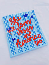 Load image into Gallery viewer, She Loves Jesus And America Too Graphic Tee

