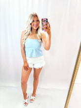 Load image into Gallery viewer, Baby Blues Soft Knit Tube Top
