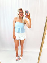 Load image into Gallery viewer, Baby Blues Soft Knit Tube Top
